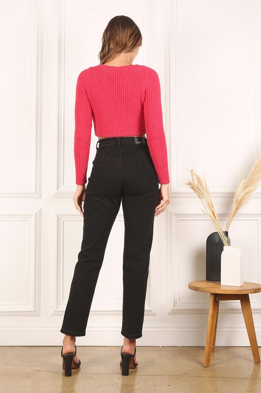 Fancy yarn crop cardigan - In Style Chics Boutique LLC