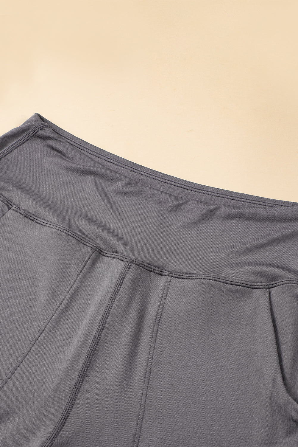 Black Exposed Seam High Waist Pocketed Joggers - In Style Chics Boutique LLC