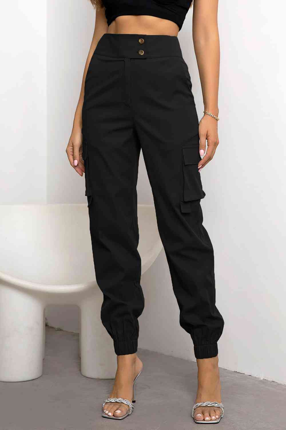 High Waist Cargo Pants - More Colors! - In Style Chics Boutique LLC