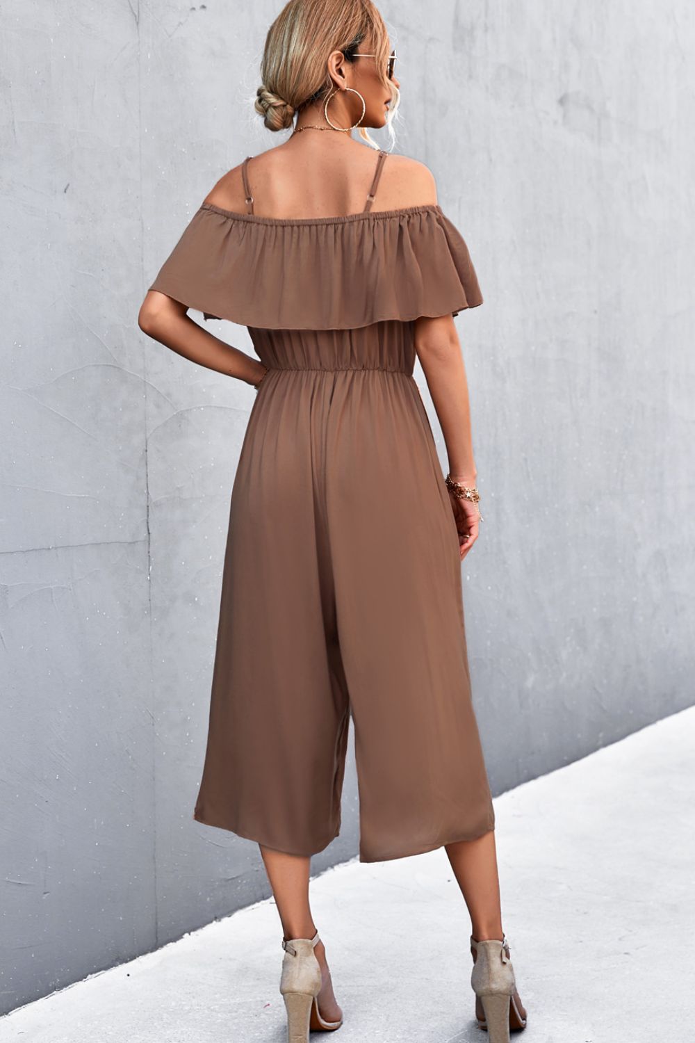 Spaghetti Strap Layered Jumpsuit - In Style Chics Boutique LLC