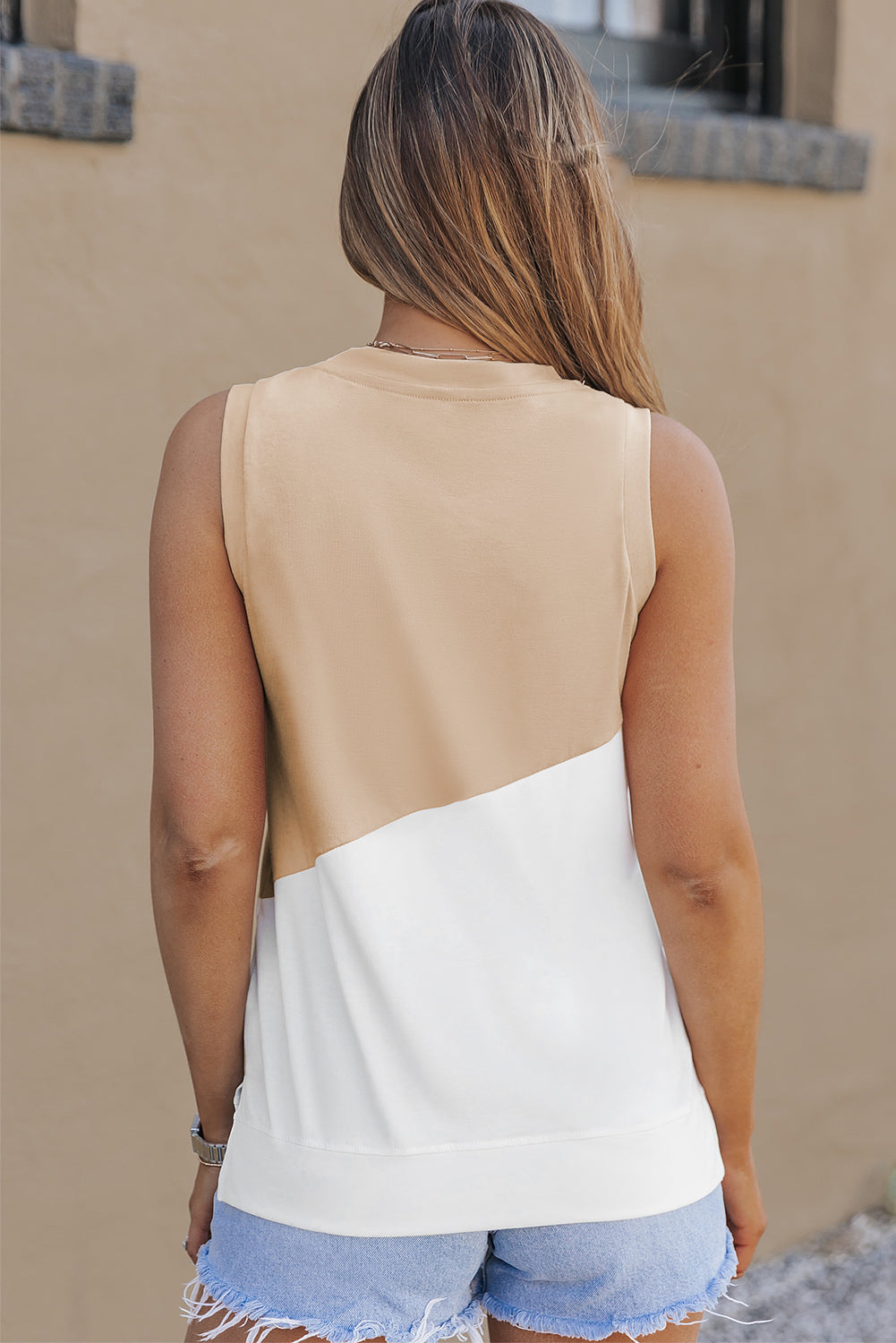 Contrast Round Neck Tank Top More Colors! - In Style Chics Boutique LLC