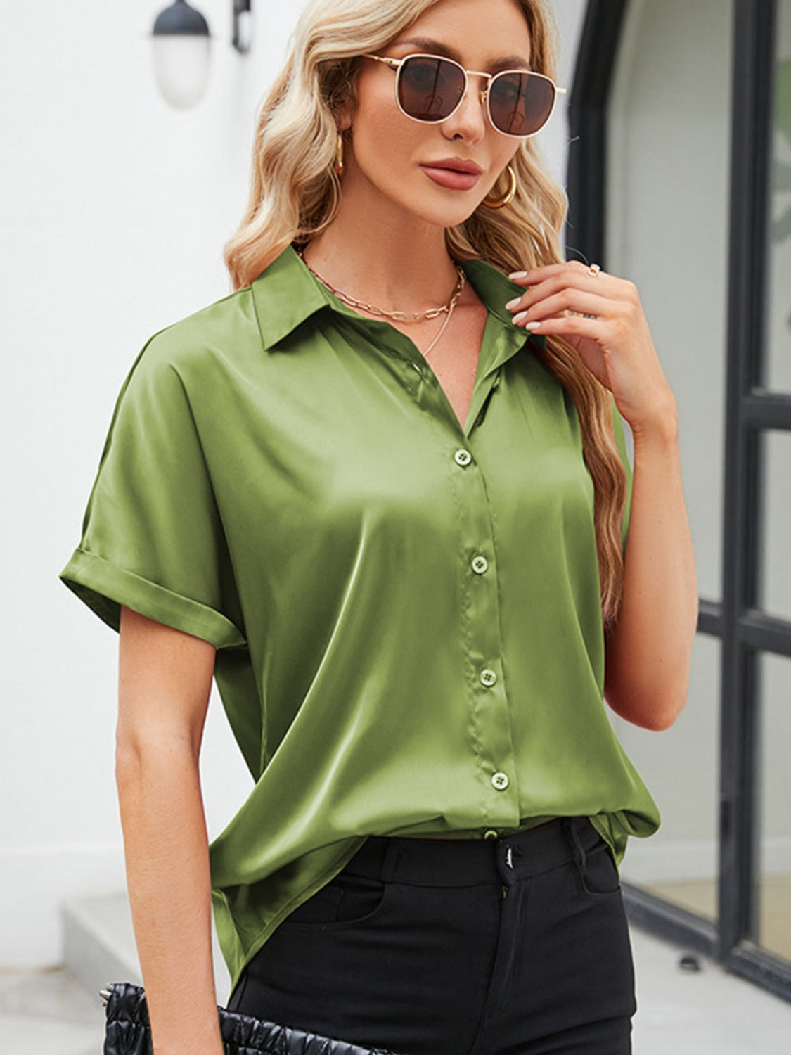 Button Up Short Sleeve Shirt - More Colors! - In Style Chics Boutique LLC