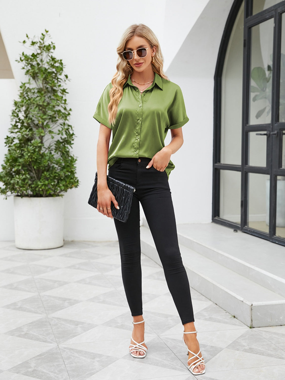 Button Up Short Sleeve Shirt - More Colors! - In Style Chics Boutique LLC