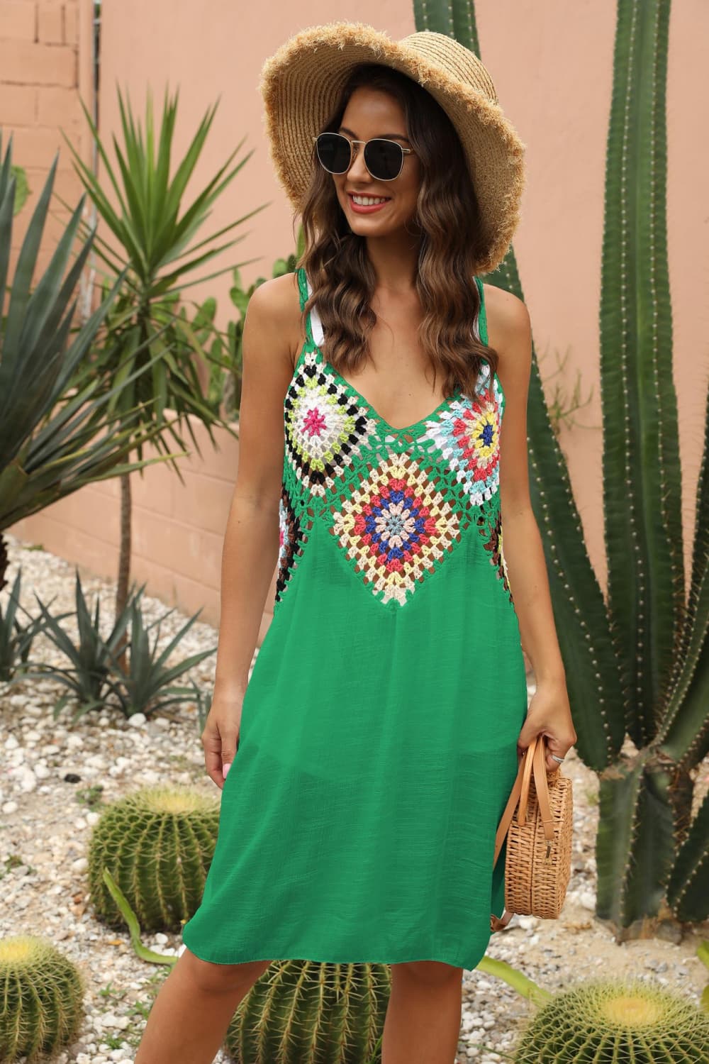 Openwork Sleeveless Embroidery Dress - More Colors! - In Style Chics Boutique LLC