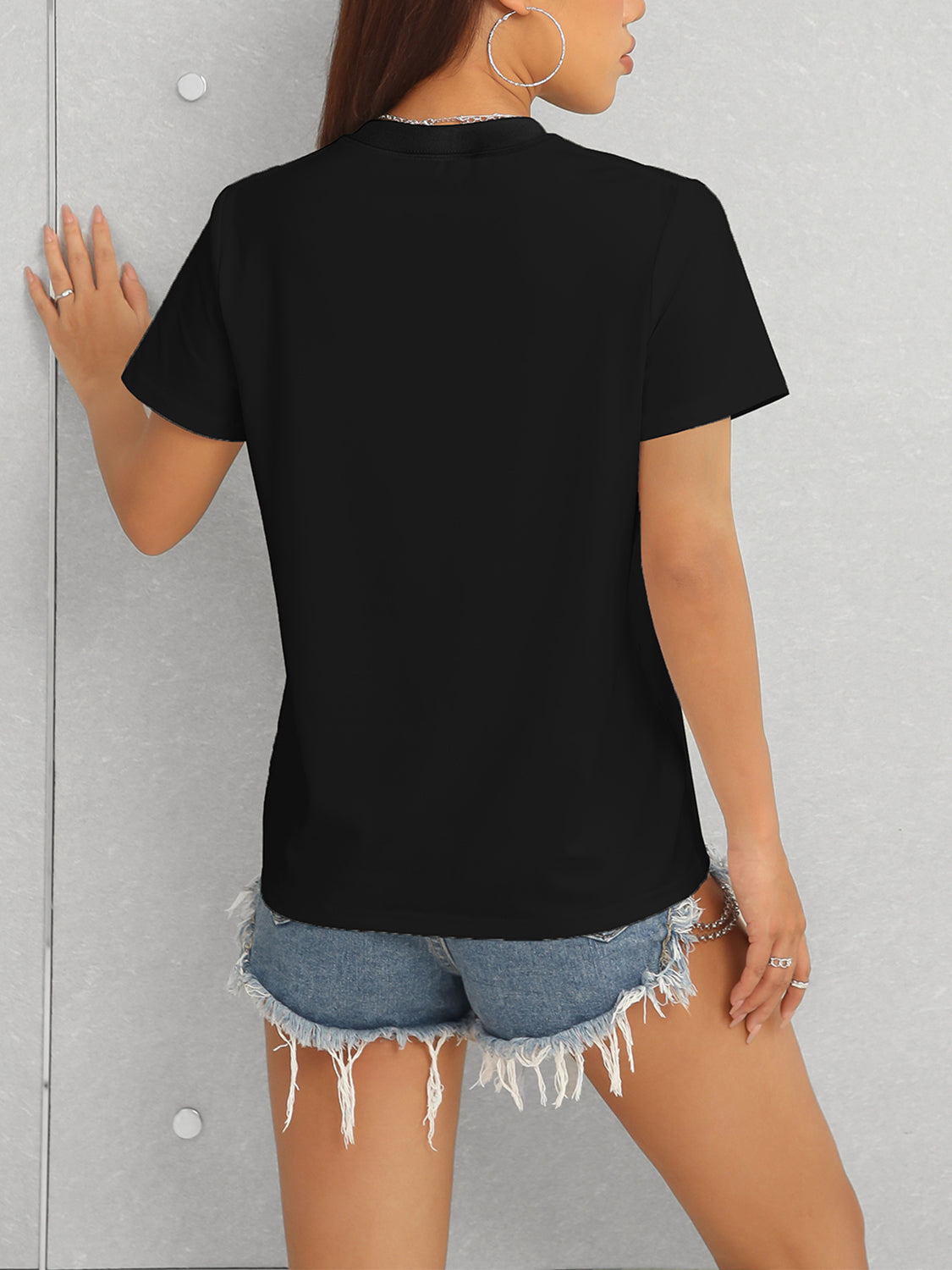 Graphic Round Neck Short Sleeve T-Shirt - In Style Chics Boutique LLC