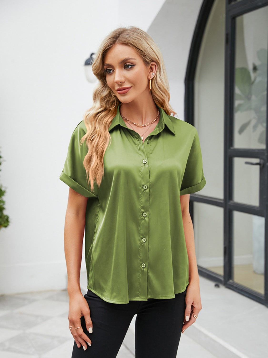 Button Up Short Sleeve Shirt - More Colors! - In Style Chics Boutique LLC