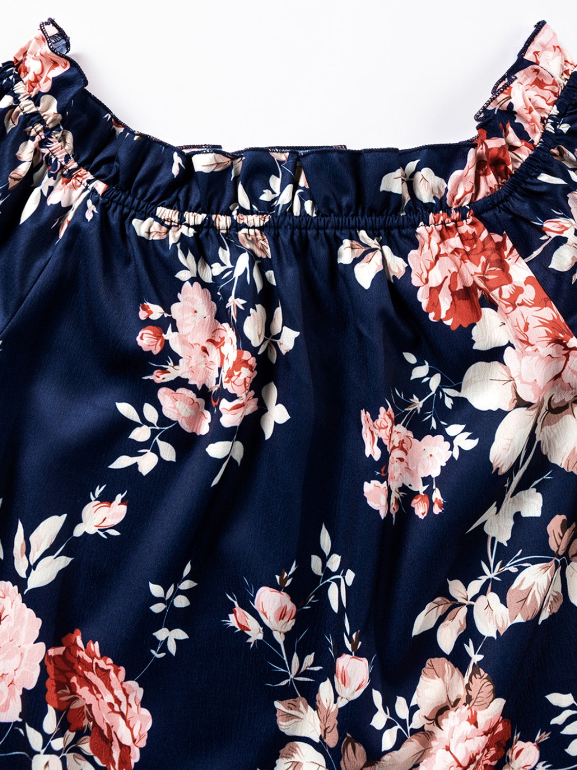 Printed Off-Shoulder Flounce Sleeve Blouse - In Style Chics Boutique LLC