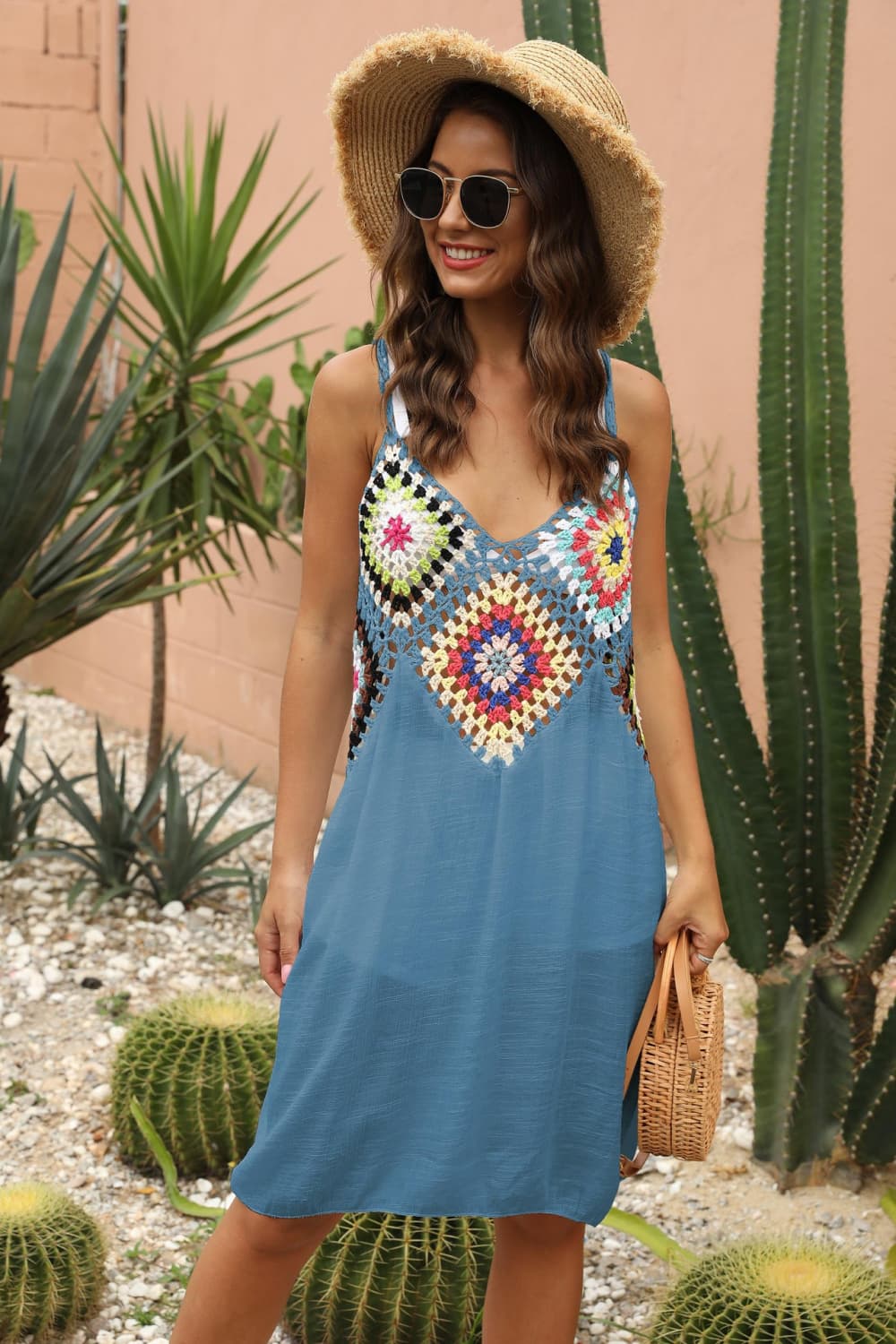 Openwork Sleeveless Embroidery Dress - More Colors! - In Style Chics Boutique LLC