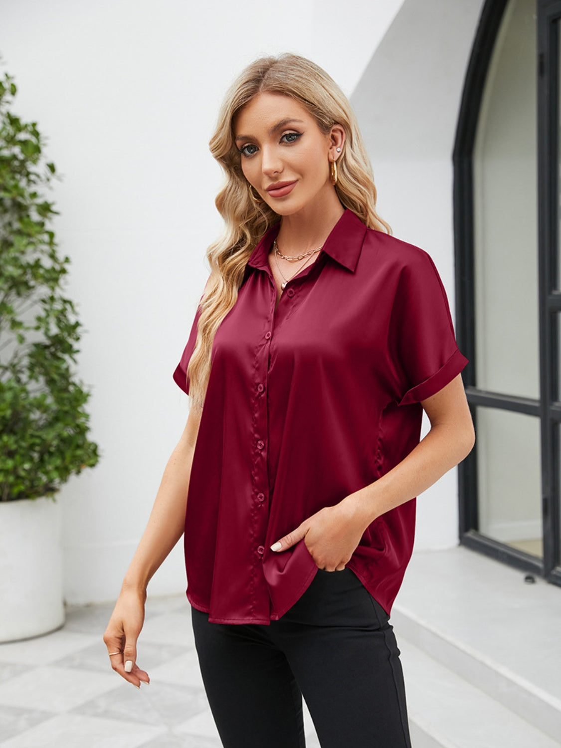 Button Up Short Sleeve Shirt - More Colors! - In Style Chics Boutique LLC