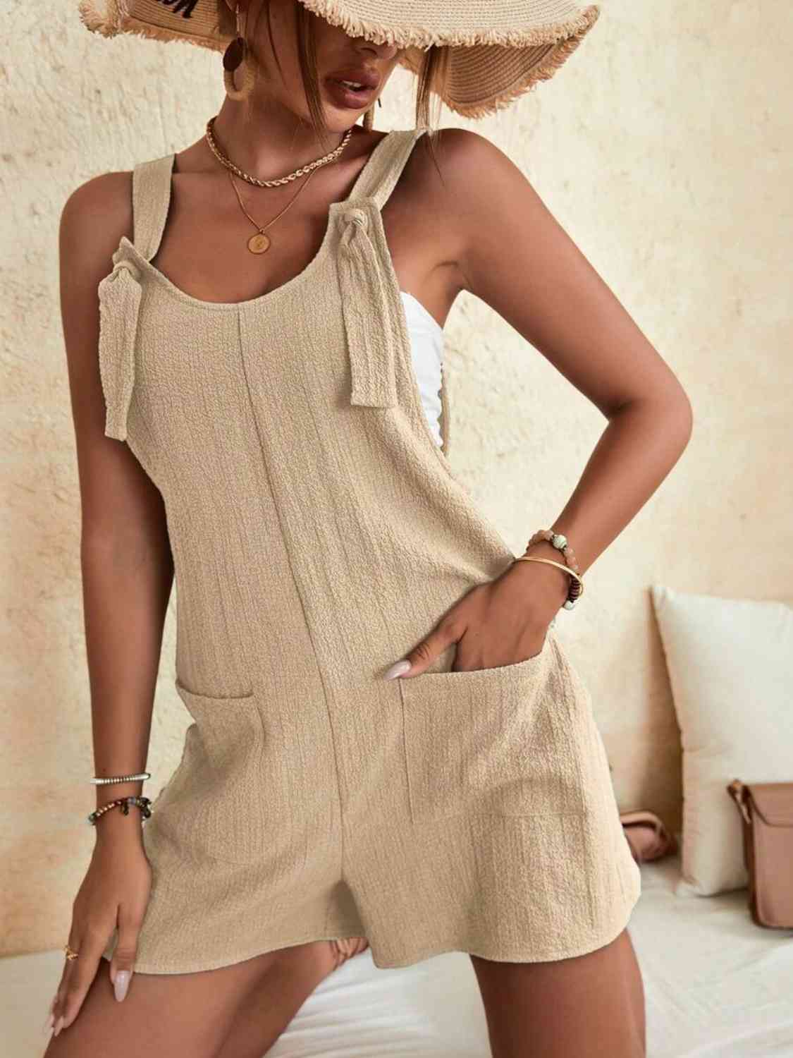 Full Size Scoop Neck Romper with Pockets - More Colors! - In Style Chics Boutique LLC