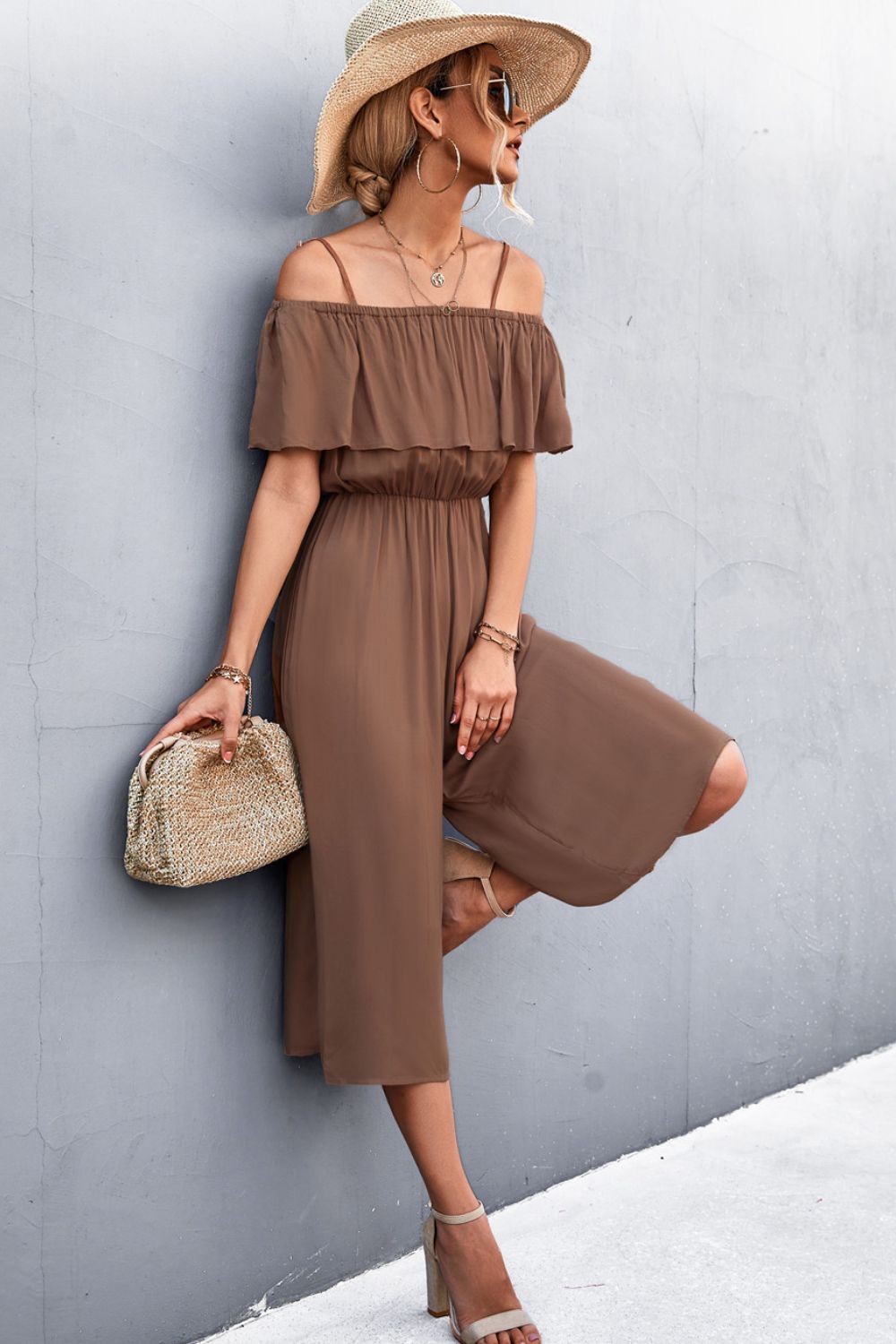 Spaghetti Strap Layered Jumpsuit - In Style Chics Boutique LLC