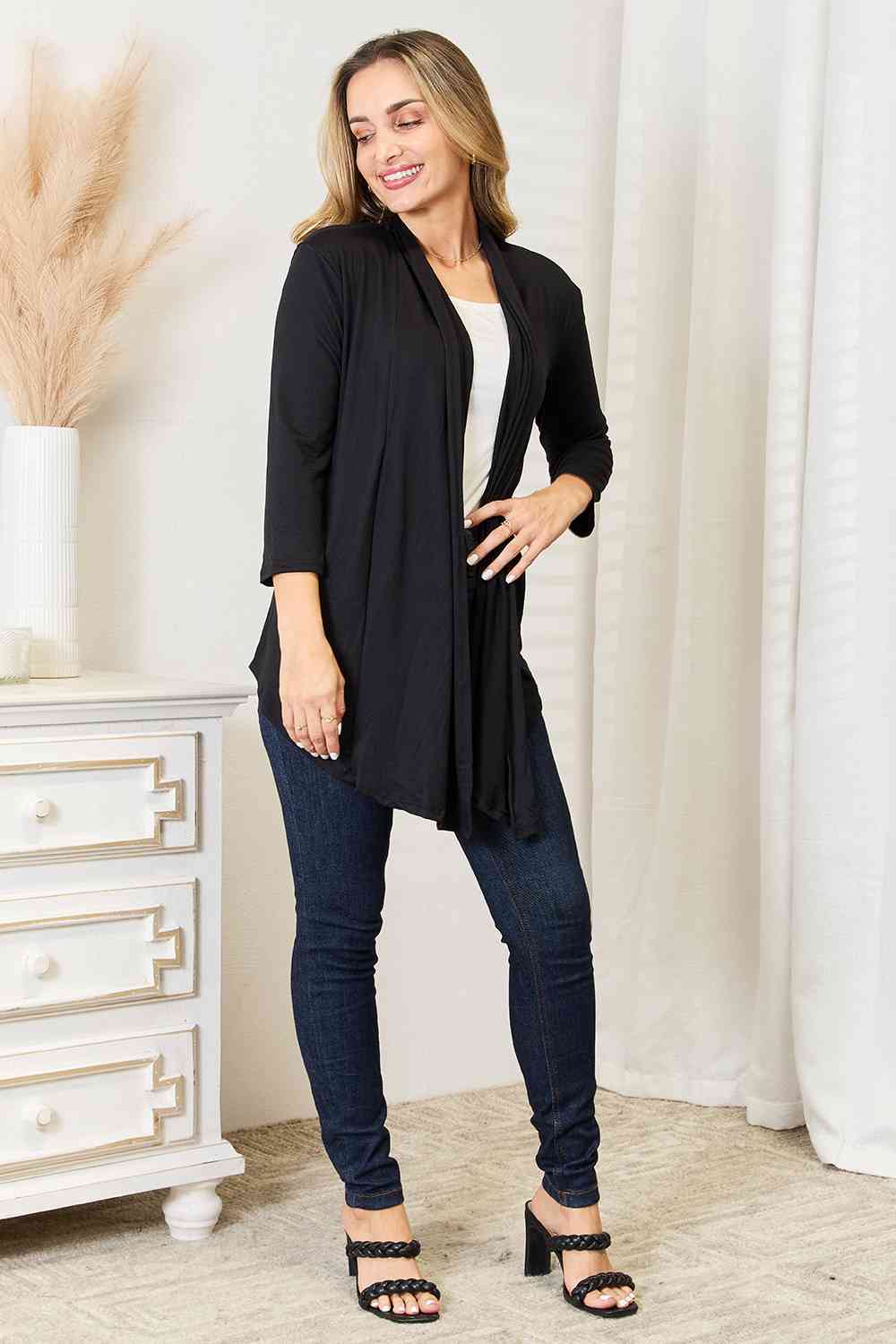 Culture Code Full Size Open Front Cardigan - In Style Chics Boutique LLC