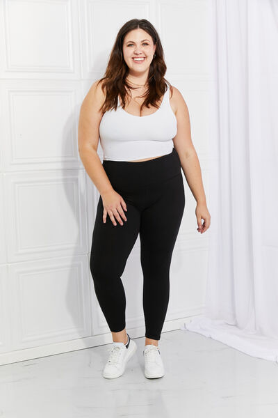 Leggings Depot Full Size Strengthen and Lengthen Reflective Dot Active Leggings - In Style Chics Boutique LLC