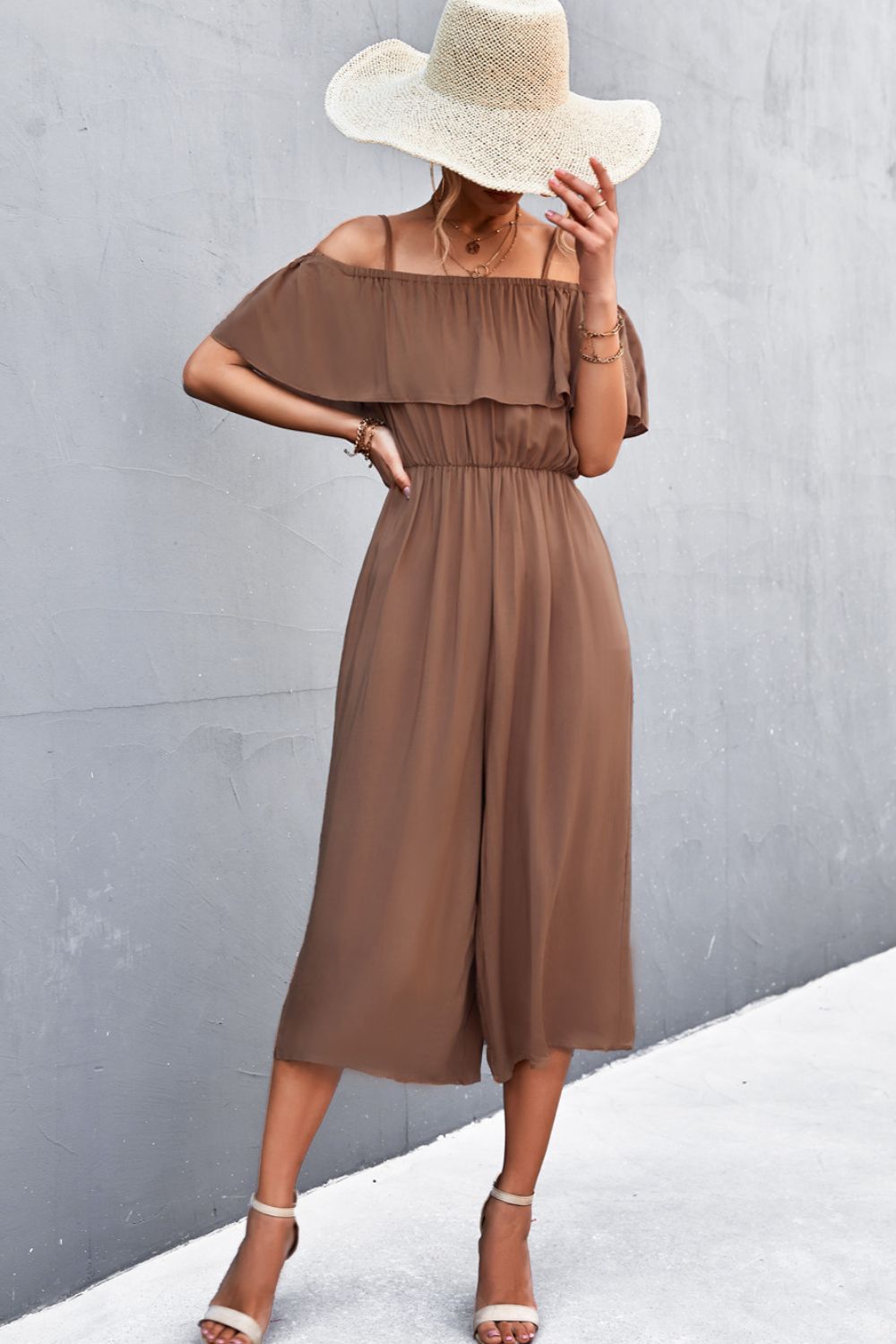 Spaghetti Strap Layered Jumpsuit - In Style Chics Boutique LLC