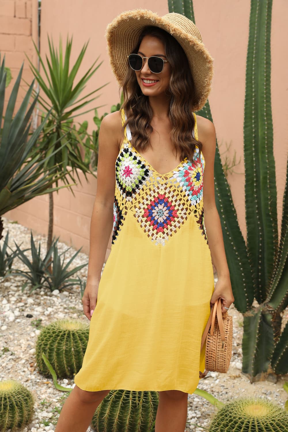 Openwork Sleeveless Embroidery Dress - More Colors! - In Style Chics Boutique LLC