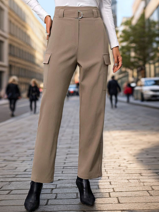 High Waist Straight Pants - In Style Chics Boutique LLC