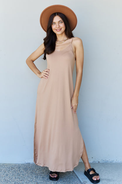 Ninexis Good Energy Cami Side Slit Maxi Dress - In Style Chics Boutique LLC