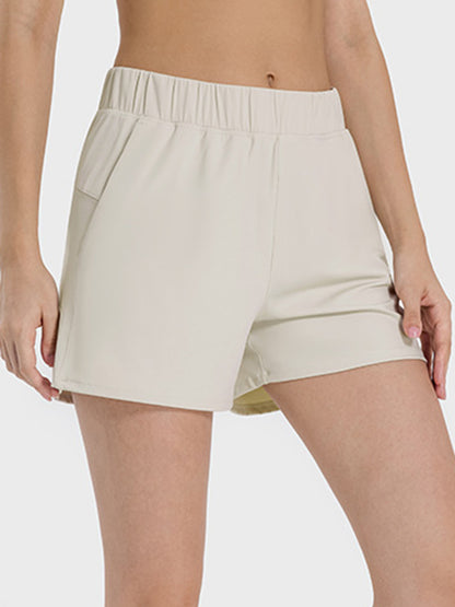 Elastic Waist Active Shorts - In Style Chics Boutique LLC