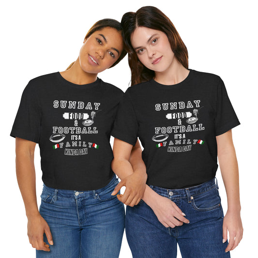 Football Sunday Unisex Tee - Italian Family Vibes - In Style Chics Boutique LLC