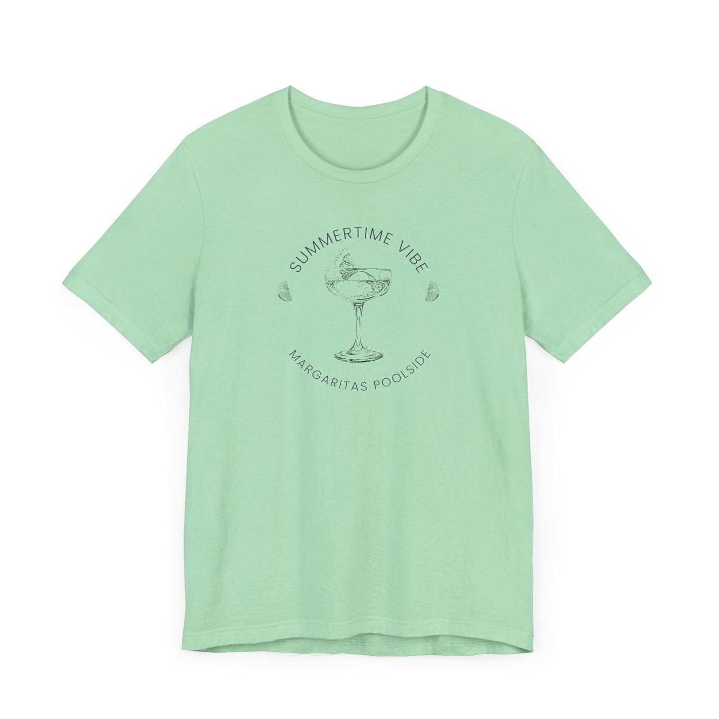 Printed Tee - 'Summer Vibe ~ Margaritas Poolside'