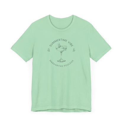 Printed Tee - 'Summer Vibe ~ Margaritas Poolside'
