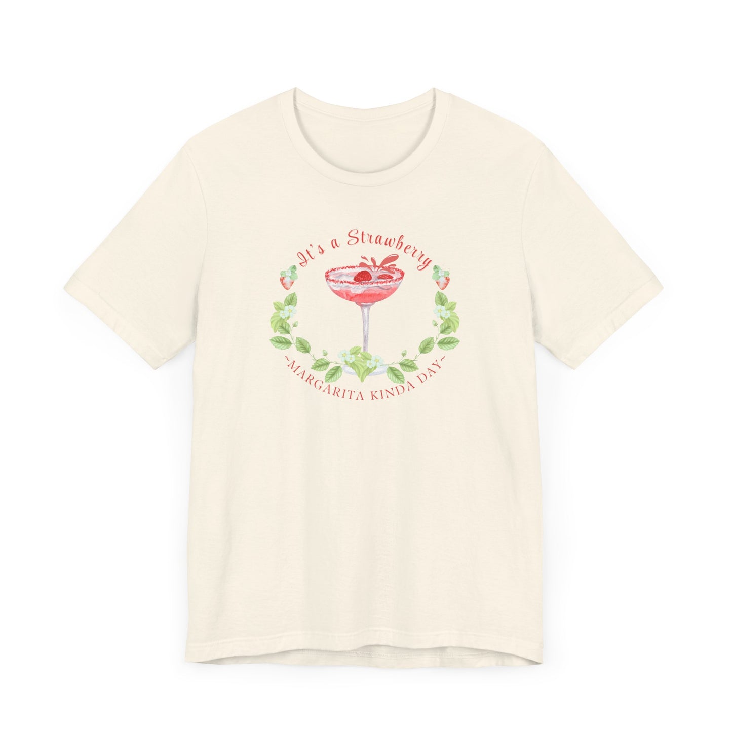 Printed T-Shirt - 'Strawberry Margarita Kinda Day' - In Style Chics Boutique Cute Graphic Ts 