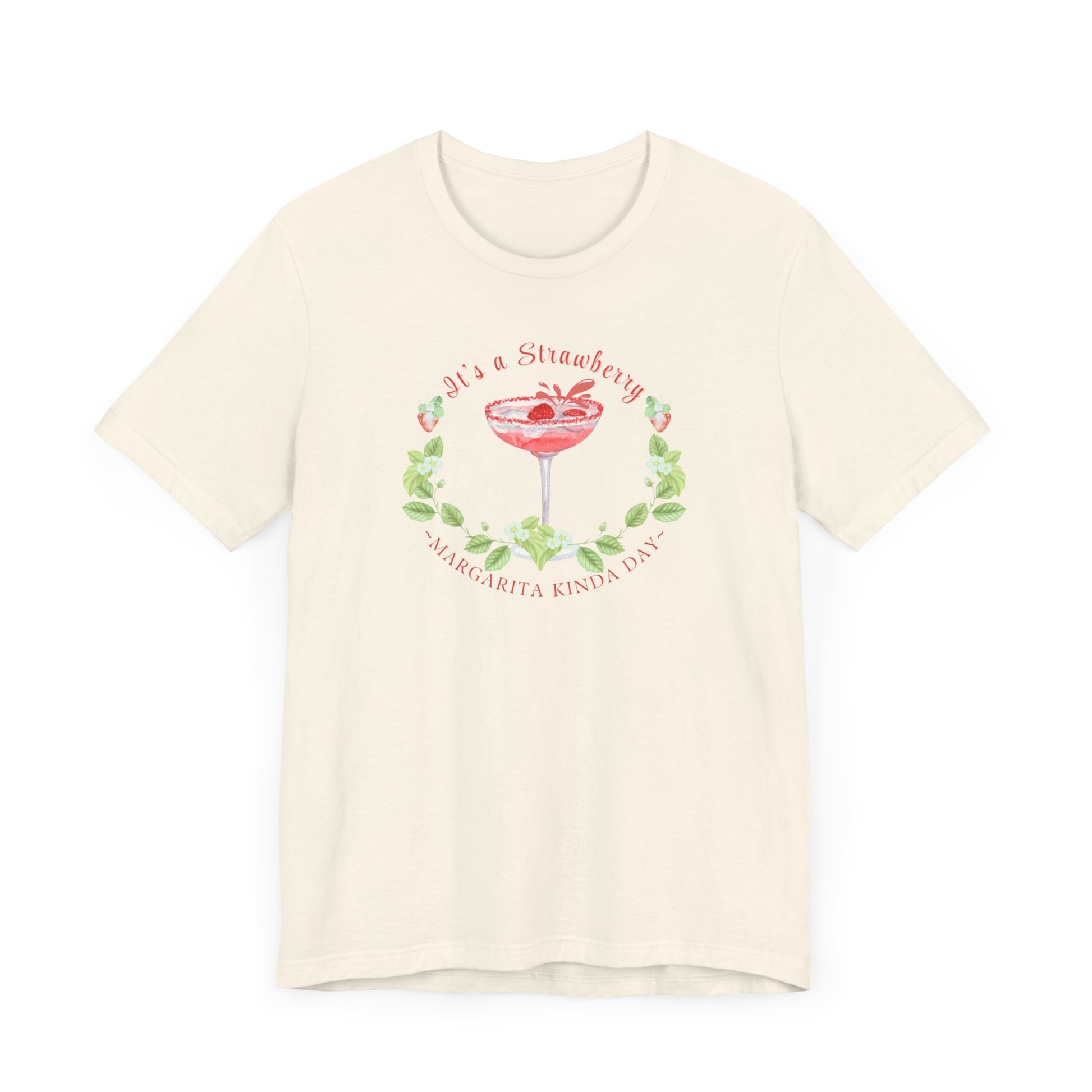 Printed T-Shirt - 'Strawberry Margarita Kinda Day' - In Style Chics Boutique Cute Graphic Ts 