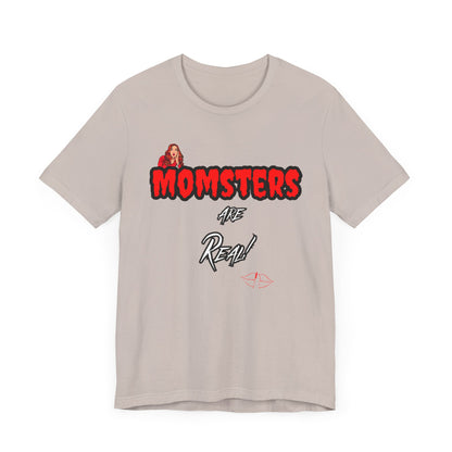 Unisex Jersey Short Sleeve Halloween Graphic T -"Momsters..."  Light Color Tees