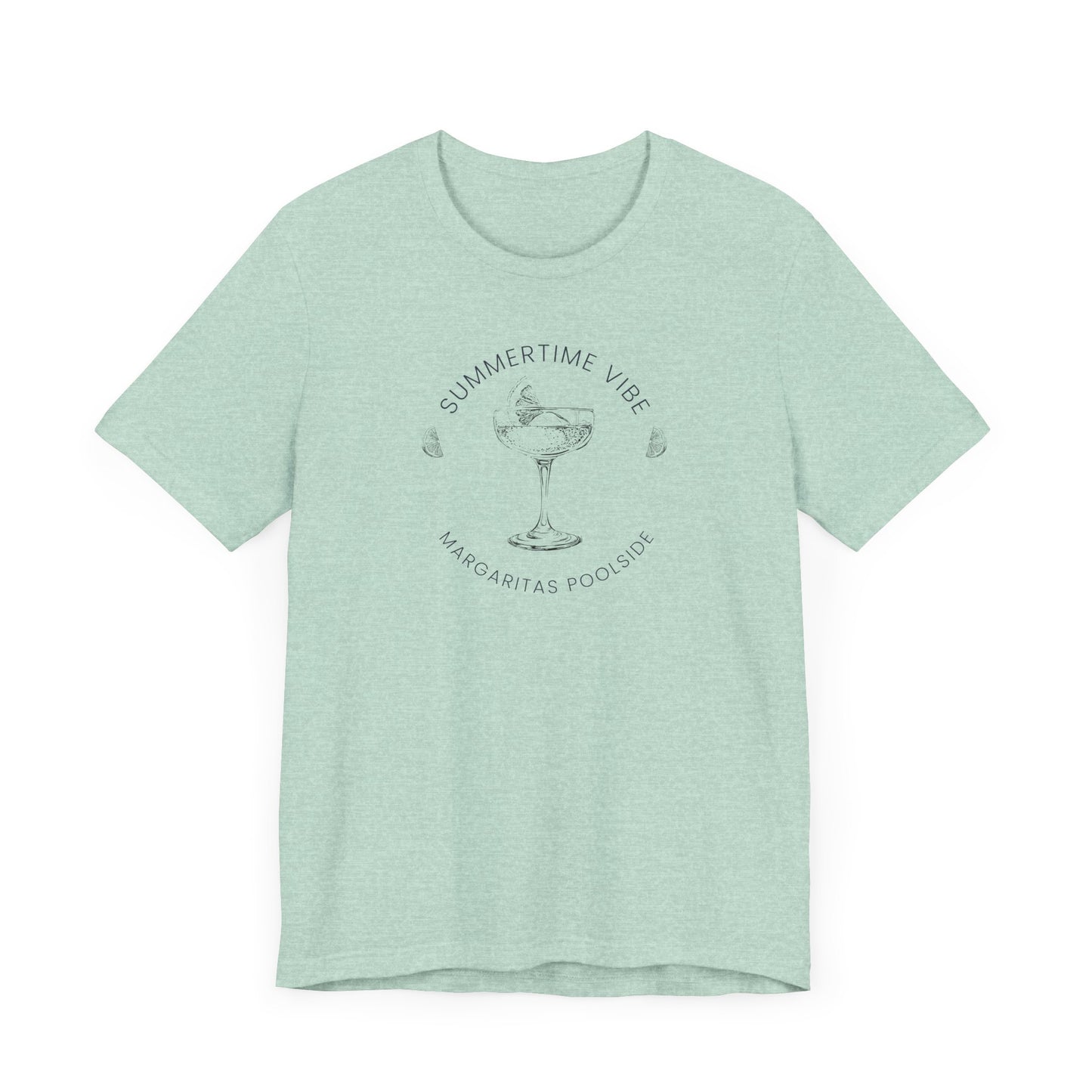 Printed Tee - 'Summer Vibe ~ Margaritas Poolside'