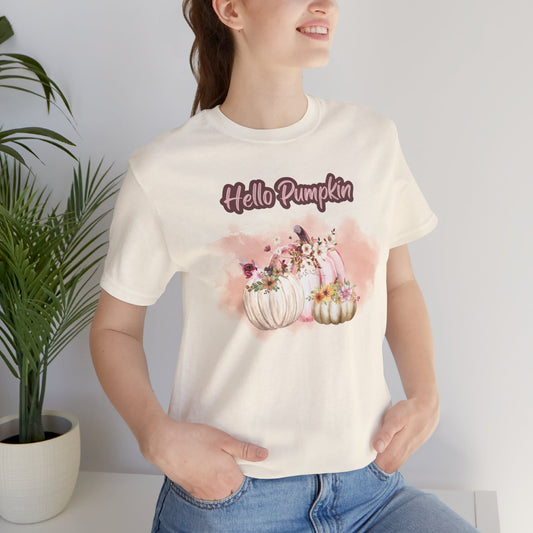 Hello Pumpkin Graphic Shirt, Pumpkin Tee, Fall T-shirt, Shop Printed Tees at In Style Chics Boutique 