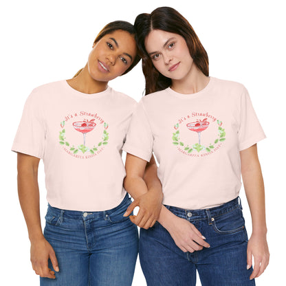 Printed T-Shirt - 'Strawberry Margarita Kinda Day' - In Style Chics Boutique Cute Graphic Ts 