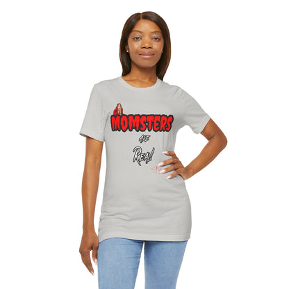 Unisex Jersey Short Sleeve Halloween Graphic T -"Momsters..."  Light Color Tees