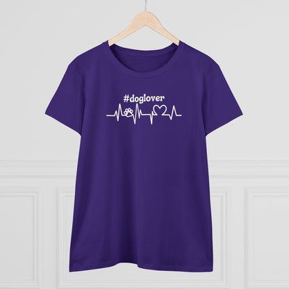 Women's Midweight Cotton Graphic Tee - #doglover - In Style Chics Boutique LLC