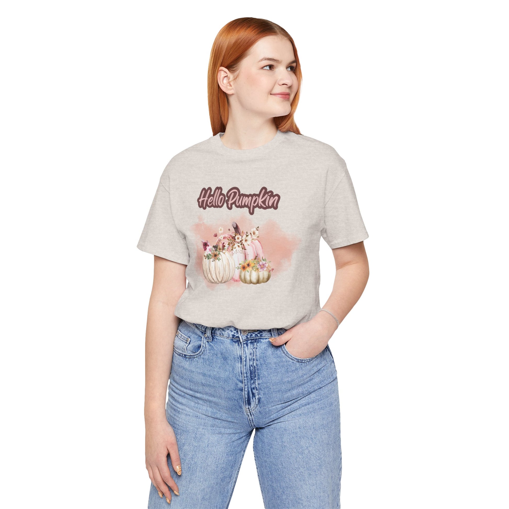 Hello Pumpkin Graphic Shirt, Pumpkin Tee, Fall T-shirt, Shop Printed Tees at In Style Chics Boutique 