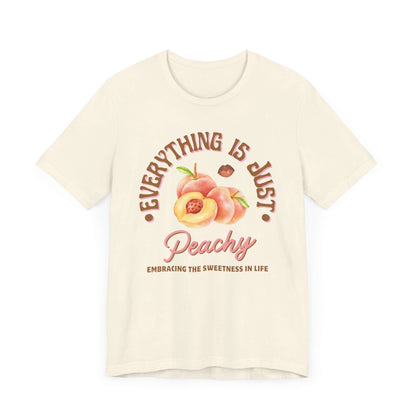 Just Peachy' Short Sleeve Tee - Cute Graphic T-shirts - In Style Chics Boutique