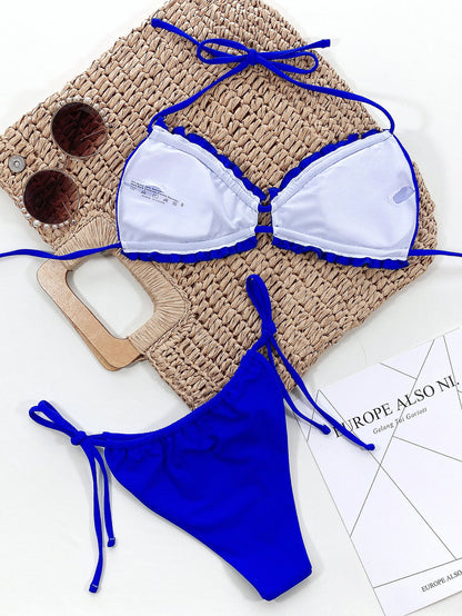 Frill Trill Halter Neck Bikini Set More Colors! - In Style Chics Boutique LLC