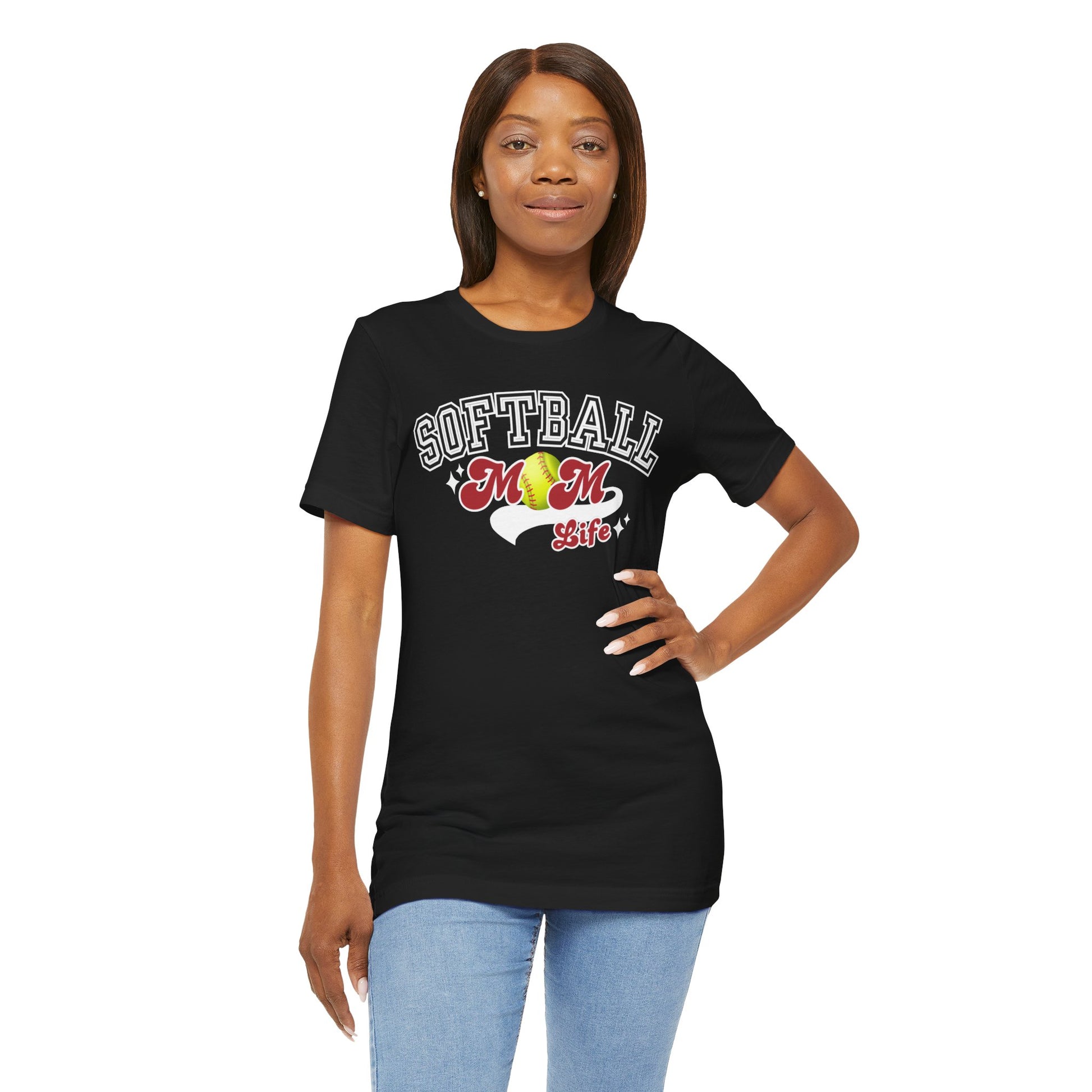 Softball Mom Life Short Sleeve Tee In Style Chics Boutique 