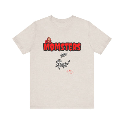 Unisex Jersey Short Sleeve Halloween Graphic T -"Momsters..."  Light Color Tees