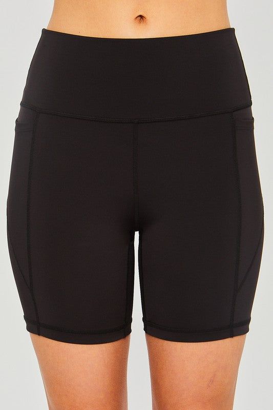 Activewear Leggings Shorts Seam Detail - In Style Chics Boutique LLC