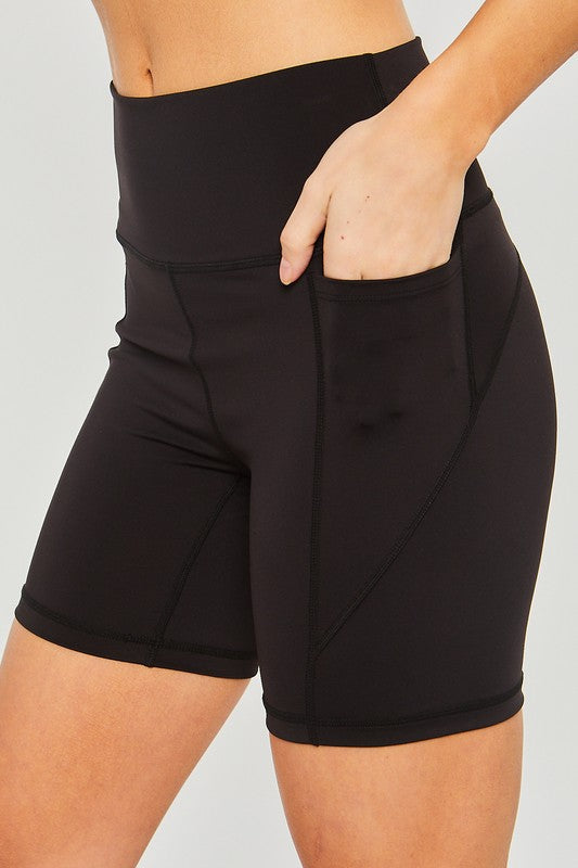 Activewear Leggings Shorts Seam Detail - In Style Chics Boutique LLC