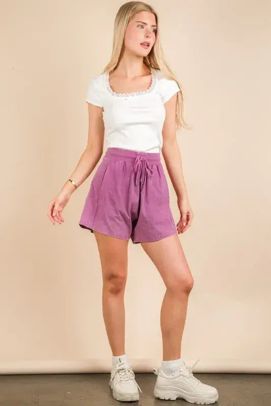 Mineral Washed Comfy Baggy Shorts - Cute Clothes Online - In Style Chics Boutique Women's Juniors Apparel 
