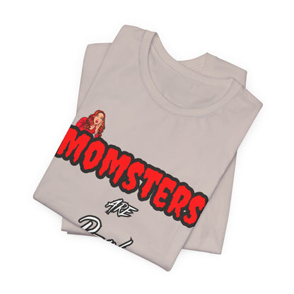 Unisex Jersey Short Sleeve Halloween Graphic T -"Momsters..."  Light Color Tees