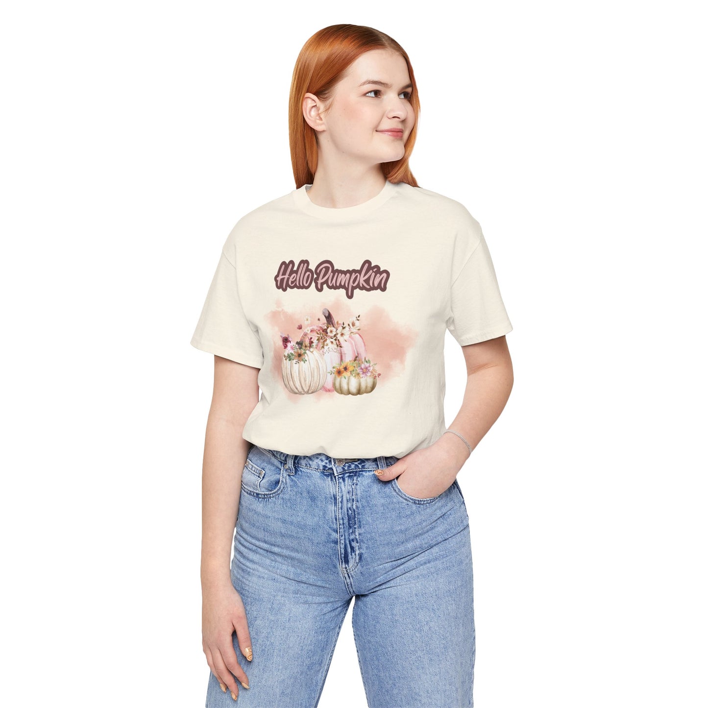 Hello Pumpkin Graphic Shirt, Pumpkin Tee, Fall T-shirt, Shop Printed Tees at In Style Chics Boutique 