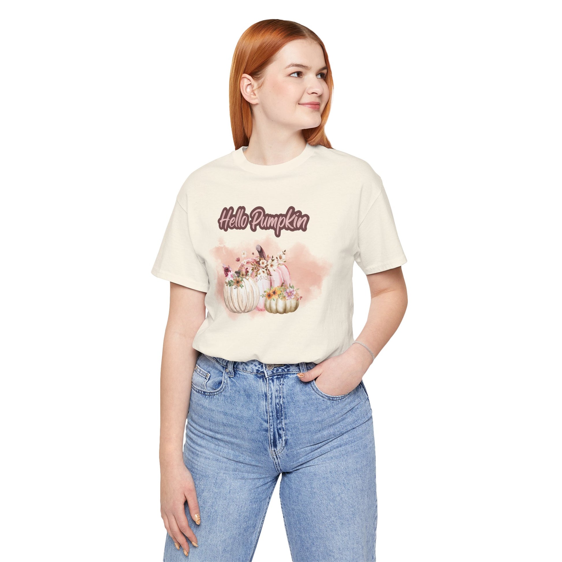 Hello Pumpkin Graphic Shirt, Pumpkin Tee, Fall T-shirt, Shop Printed Tees at In Style Chics Boutique 