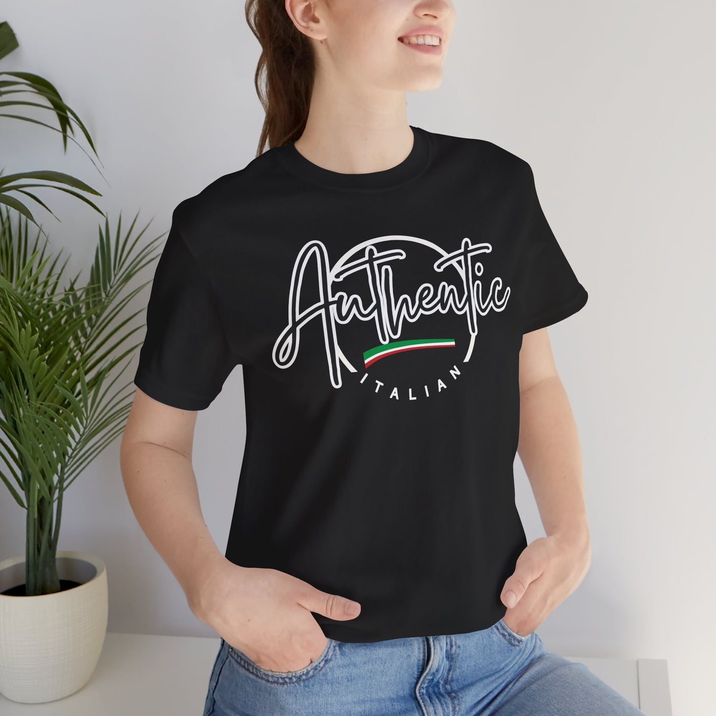 Italian Pride Tee - 'Authentic Italian' Printed tee, Cute graphic Ts - Obsession Expressions by In Style Chics Boutique 