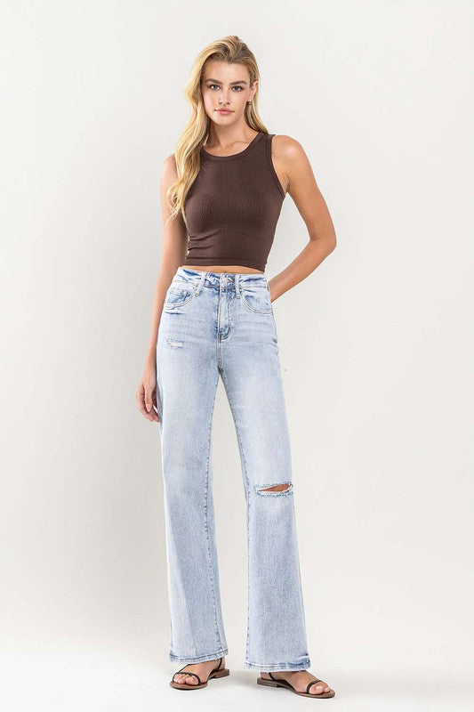 90's Vintage Super High-Rise Flare Jeans - In Style Chics Boutique LLC