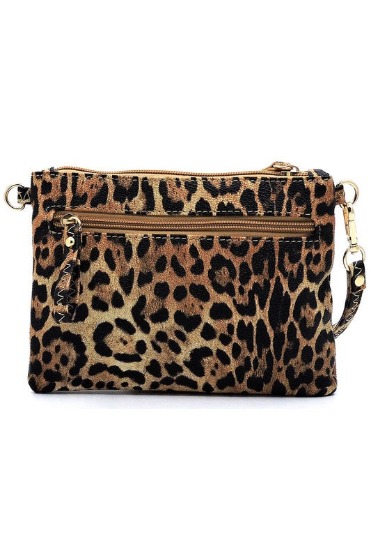 Leopard Clutch & Cross Body Bag - In Style Chics Boutique LLC