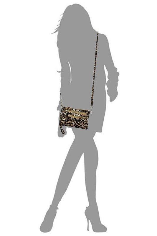 Leopard Clutch & Cross Body Bag - In Style Chics Boutique LLC