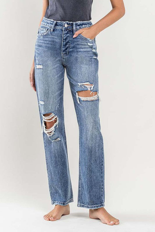 90'S Vintage Slim Straight Jean - In Style Chics Boutique LLC