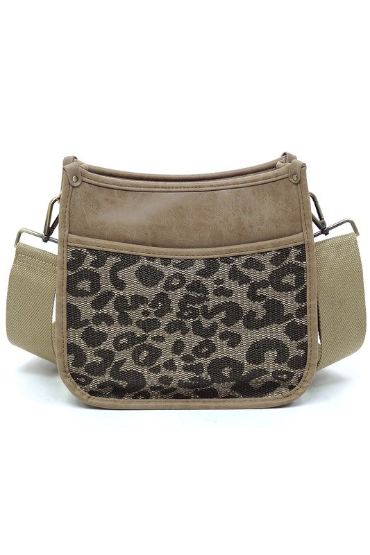 Leopard Colorblock Hobo Crossbody Bag - In Style Chics Boutique LLC